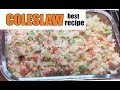 COLESLAW ORIGINAL RECIPE/ THE BEST HEALTHY COLESLAW KFC STYLE JAPAN 🇯🇵