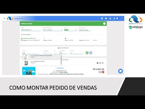 Montando o pedido de vendas pelo portal