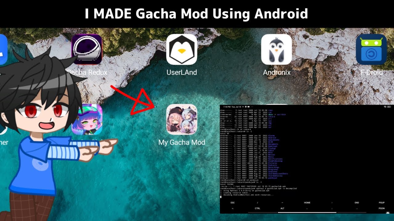 I Made Gacha Mod Using Android