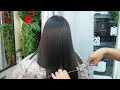 Long Bob haircut ตัดผมบ็อบตรงยาว