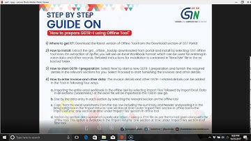 GSTR 1 using offline tool in tamil by CA Bhavishyasri