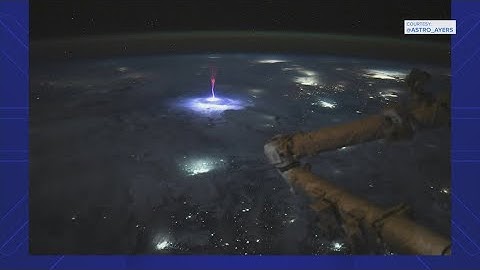 NASA astronaut captures rare "sprite" photo from space station