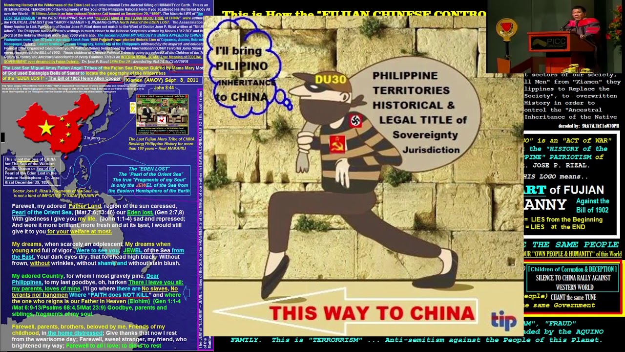 DUTERTE is to PROTECT THE ELITE FUJIAN SYNDICATES HIGH PROFILE ...