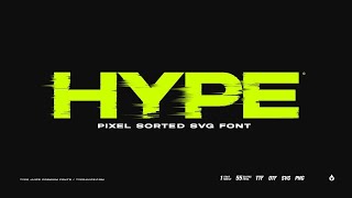 Hype SVG Font Font Free Download