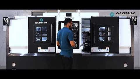 Global CNC Automation | DSL-150 Twin Spindle CNC lathe machine(Linear).