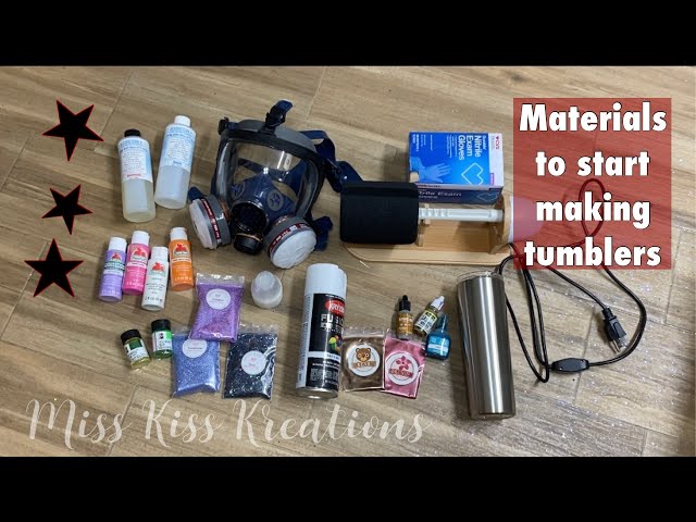 All the supplies you need to start making tumblers!! 