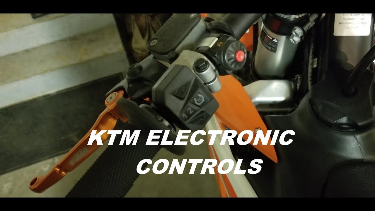 How to Use KTM Electronic Handlebar Controls!! (Engine Mapping
