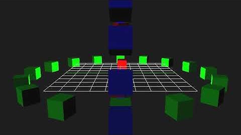 groups of objects - threejs demo
