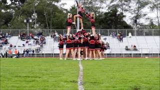 MHS vs DNHS JV Cheer Routine 9 23 16