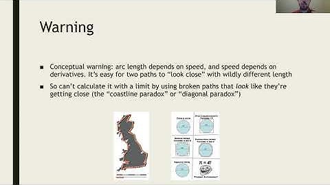 Math 2374 Lecture 11C: Arc length warnings