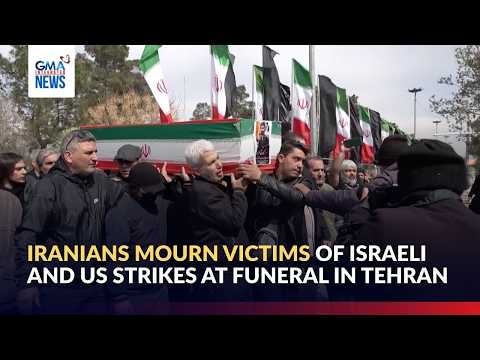 Video Iranians mourn victims of Israeli and US strikes at funeral in Tehran | GMA Integrated News