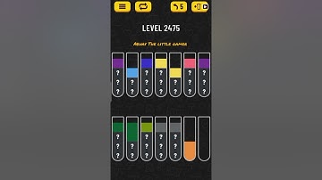 Water sort puzzle level 2475