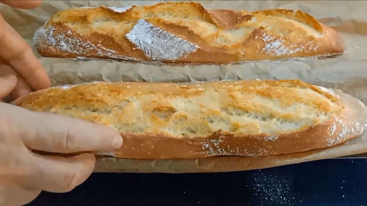 خبز باڨات بدون دلك