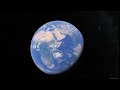 Earth space view   complete 360 degree view   How Earth looks in space