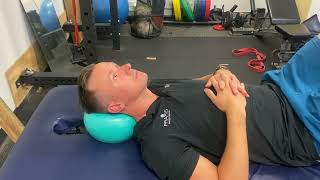 Deep and Superficial Cervical Loading on Pilates ball || Supine Neck Strengthening Progressions