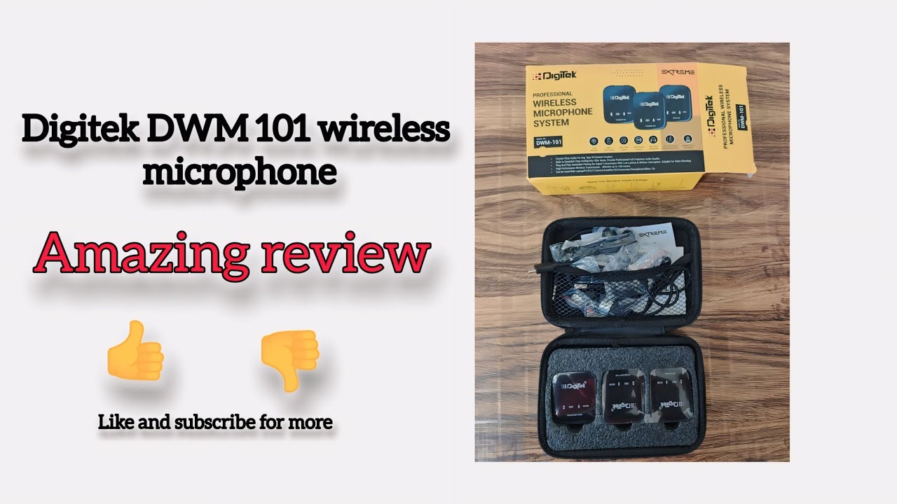 Digitek DWM 101 wireless microphone system / how to connect 😍👌 YouTube