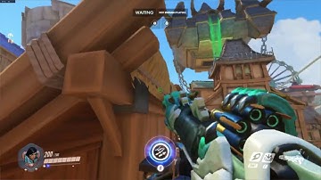 Pharah Under/Outside the Map Glitch *Blizzardworld* (Overwatch)