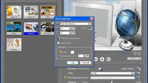 Add Themes, Titles and Chapters using the Movie Wizard - VideoStudio Pro X2