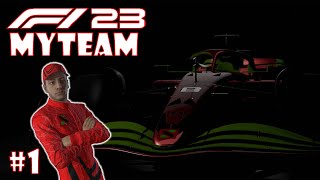 F1 23 MyTeam Career Mode #1: DEBUUTRACE BEGINT IJZERSTERK!!! (Nederlands/Dutch)