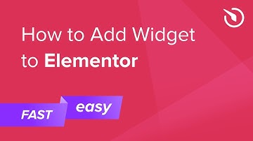How to Add Widget to Elementor (free & easy)