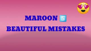 Maroon 5 Beautiful Mistakes (Lyrics) ft. Megan Thee Stallion