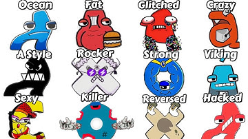 Alphabet Lore But Everyone ALL Different Versions (New Full Version 2 ) Part 2