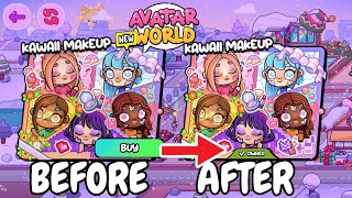 Avatar World New Update Tutorial Kawaii Makeup Pack | Avatar World Game | Pazu