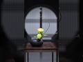 Making a decoration from flowers arranged in a small pitcher