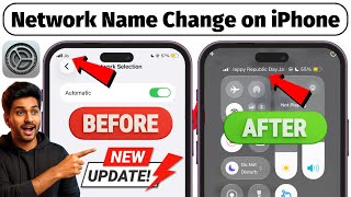 Network Name Change on iPhone | iPhone Network Name Change Jio/Airtel/Vi | New Update Network iPhone screenshot 4