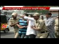 ABVP activists protest against postponement of TET