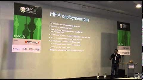 OSDC 2014 Colin Charles-Automated MySQL failover with MHA:getting started & moving past its quirks