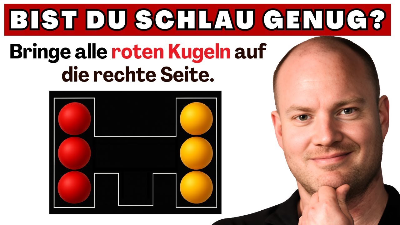 Viele scheitern: Bekommst du die roten Kugeln nach rechts?