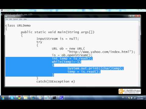 אופן השימוש המחלקה URL ב-Java