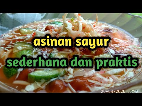 Video: Asinan Kubis Renyah - Resep Asinan Kubis Dengan Foto