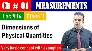 Dimension of physical quantities In Urdu/Hindi - Physics Class 11 Measurements By Shafiq Anjum
