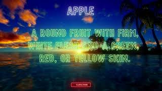 APPLE MEANING - WHAT IS AN APPLE ENGLISH DICTIONARY