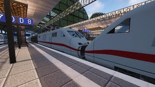 ICE 2 Ausfahrt aus Bahnhof | Minecraft | Immersive Railroading