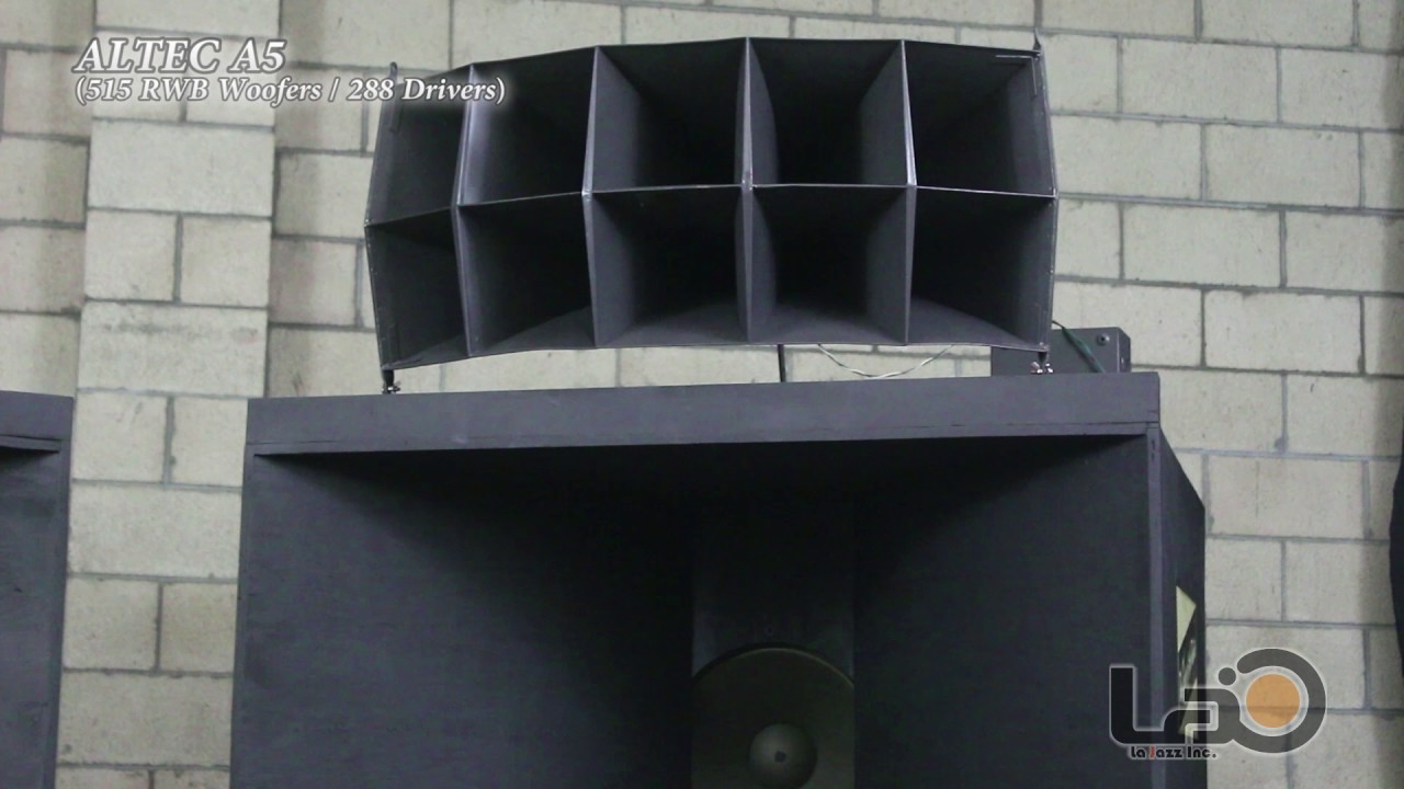 ALTEC A5 (515 RWB early model + 288 RWB early model) 3 - YouTube