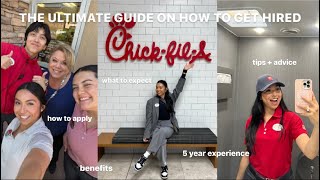 HOW TO GET HIRED AT CHICKFILA: how to apply, what to expect, job benefits, + helpful tips!