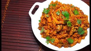 ? Chicken Mushroom Pasta - Chicken Tomato Pasta - Chicken Tomato Cream Sauce - Easy Pasta Recipes