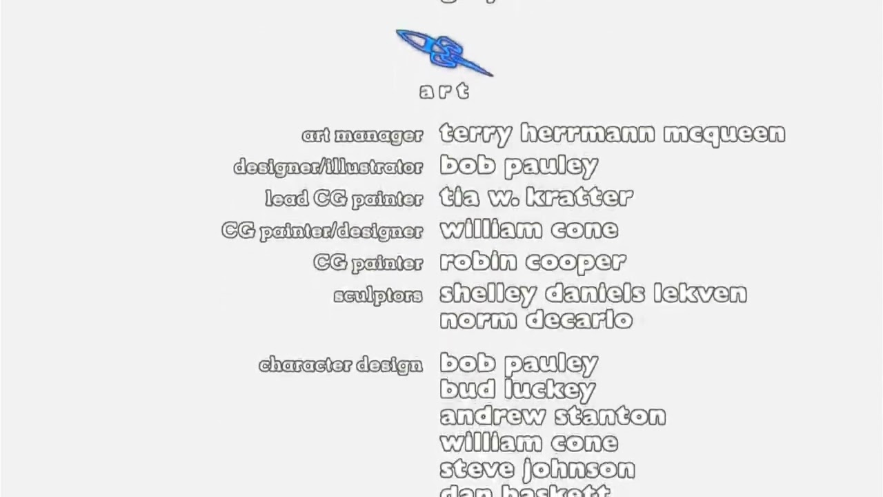 Toy Story 1995 End Credits in Pitch White