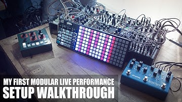 My first ever modular live performance // Setup walkthrough with Oxi One + What I Learnt