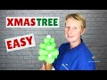 🎄  How to Twist a Balloon Christmas Tree - Easy Christmas Balloon Animal Tutorial