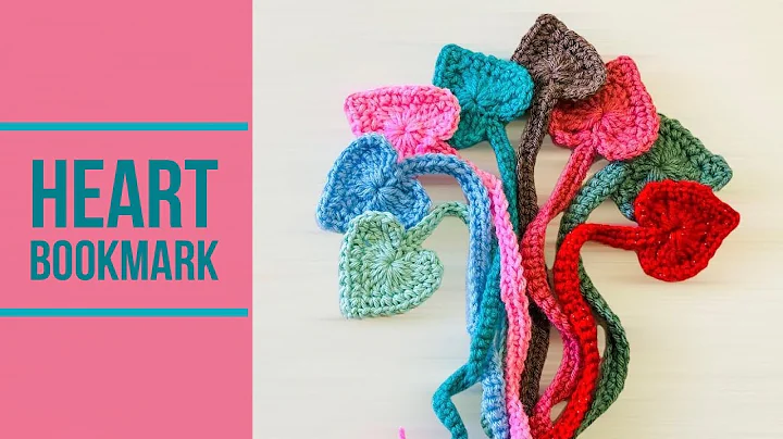 Quick and Neat Crochet Heart Bookmark for the Perfect Valentine's Gift