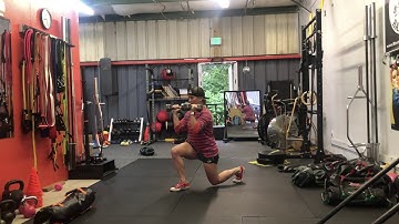 Dumbbell Front Load Reverse Lunge
