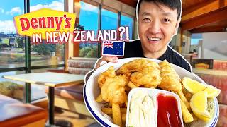 #1 BEST Fish &amp; Chips, CHEAP EATS &amp; Foods I&#39;ve NEVER Tried at Denny&#39;s in Auckland New Zealand