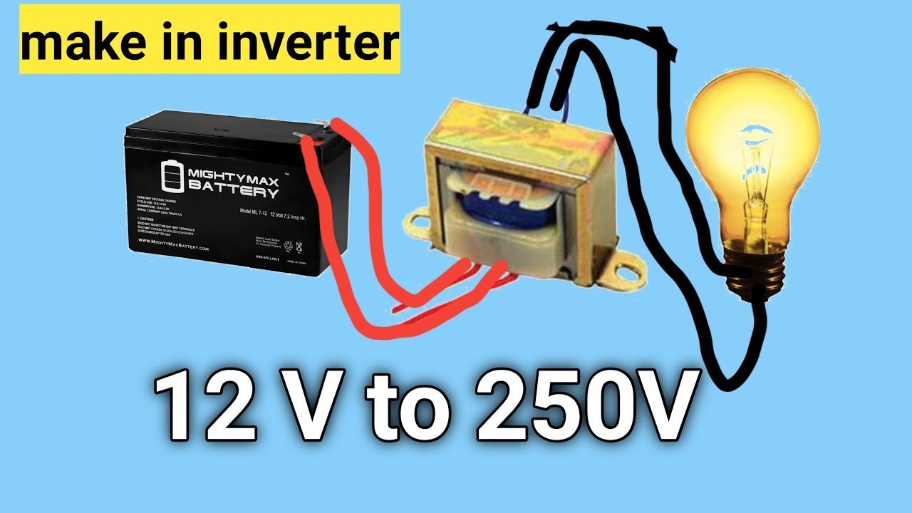 How to make simple inverter 12V to 220v | dc to ac converter | 12v ...
