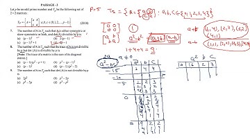 JEE ADVANCED 2010 matrix question