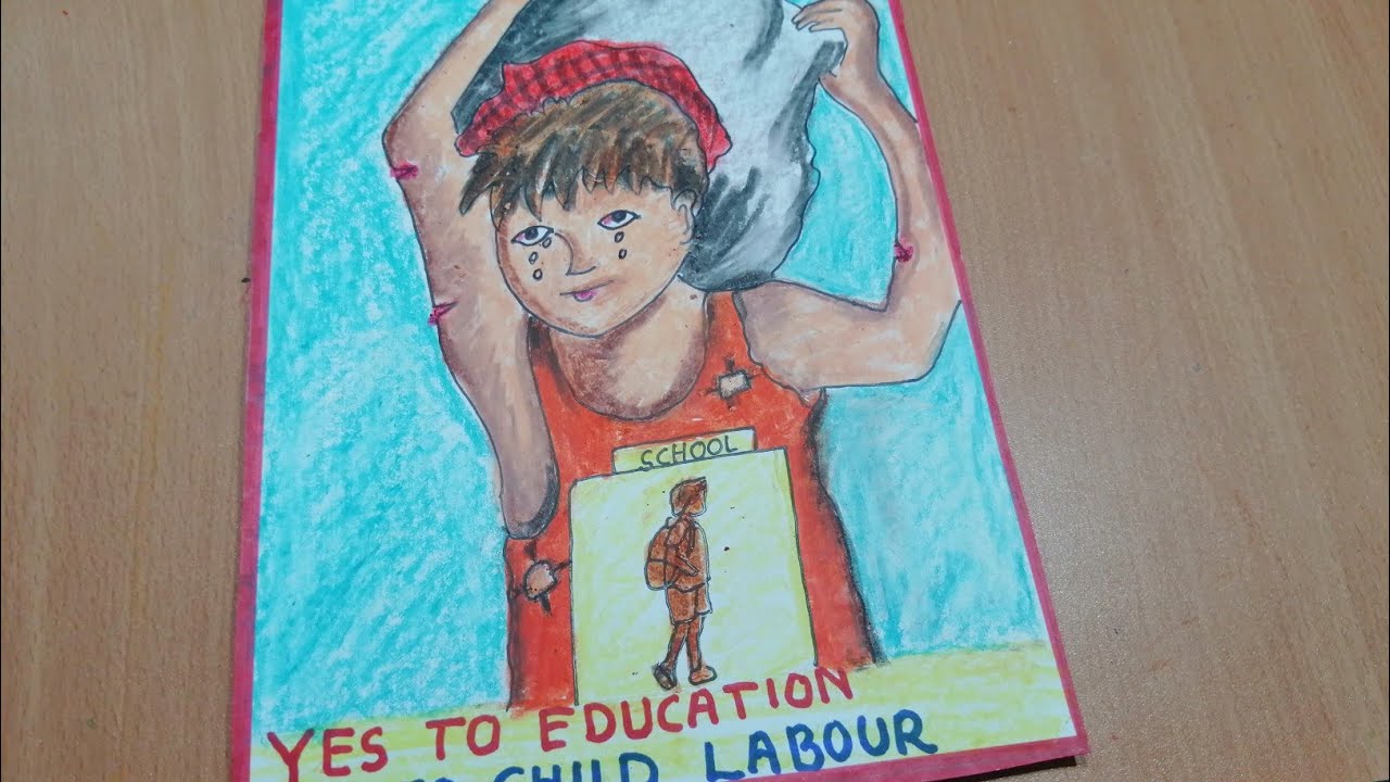 Poster On World Day Against Child Labour | Drawing On Say No To Child Labour  - YouTube