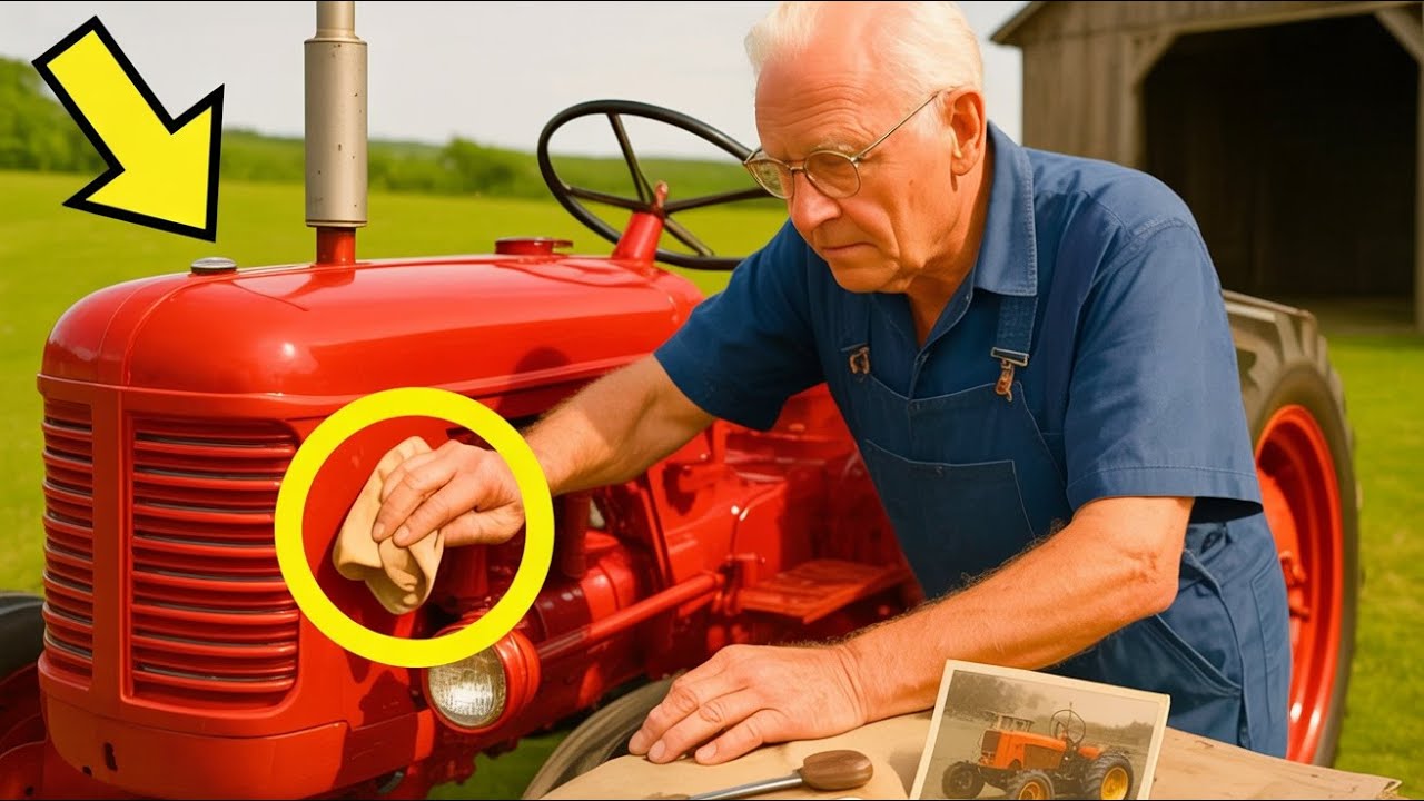TRACTEUR ABANDONNÉ VU COMME DÉCHET… JUSQU'À CE QUE LE VIEUX MÉCANICIEN LE FASSE BRILLER